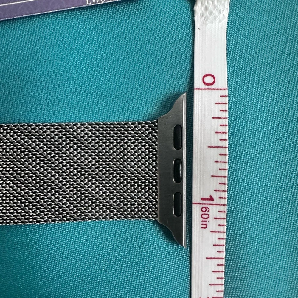 Stainless Steal Magnetic Clasp Mesh Loop Apple Smart Watch Unisex Band, NEW